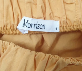 Morrison orange 100% cotton top with generous sleeves size 2, best fits AU 12 Morrison preloved second hand clothes 8