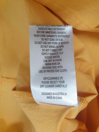 Morrison orange 100% cotton top with generous sleeves size 2, best fits AU 12 Morrison preloved second hand clothes 11
