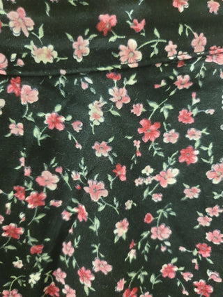 Princess Highway black floralprint A-line mini skirt size 14, best fits 12-14 Princess Highway preloved second hand clothes 9