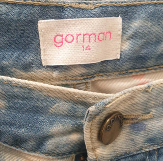 Gorman paint splatter print jeans size 14, fits size 12-14 Gorman preloved second hand clothes 7