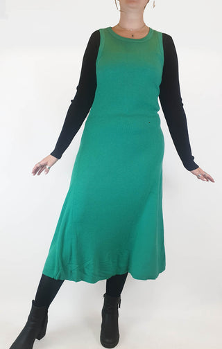 Atmos & Here mid-green knit sleeveless dress size 14 (as new with tags) Atmos & Here preloved second hand clothes 3