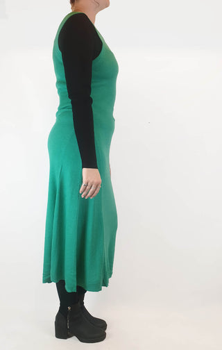 Atmos & Here mid-green knit sleeveless dress size 14 (as new with tags) Atmos & Here preloved second hand clothes 4