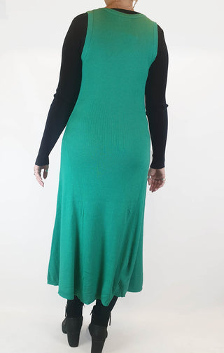 Atmos & Here mid-green knit sleeveless dress size 14 (as new with tags) Atmos & Here preloved second hand clothes 6