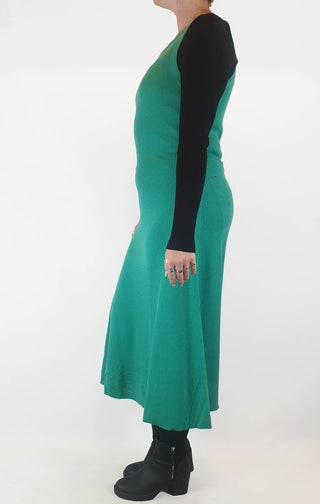 Atmos & Here mid-green knit sleeveless dress size 14 (as new with tags) Atmos & Here preloved second hand clothes 5
