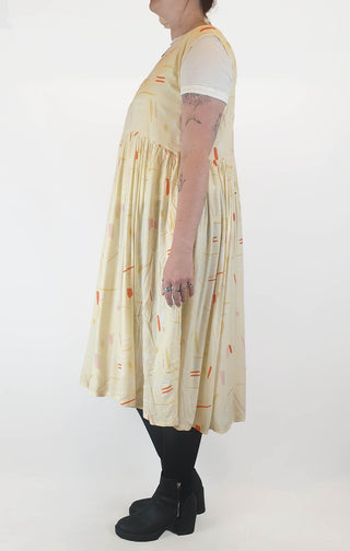 Frank & Dolly's yellow print sleeveless dress size M Frank & Dolly's preloved second hand clothes 6