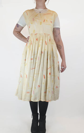 Frank & Dolly's yellow print sleeveless dress size M Frank & Dolly's preloved second hand clothes 4