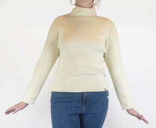 Lucy & Yak cream knit long sleeve top size L, fits 12-14 Lucy & Yak preloved second hand clothes 2