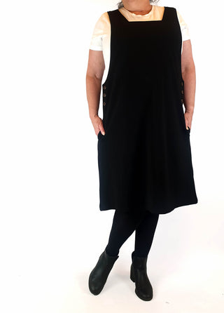 Lorraine black pinnafore dress size 18 Lorraine preloved second hand clothes 4