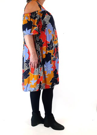 Colourful floral print dress size 20 Unknown preloved second hand clothes 5