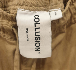 Collusion beige cargo style pants size 2XL Collusion preloved second hand clothes 8