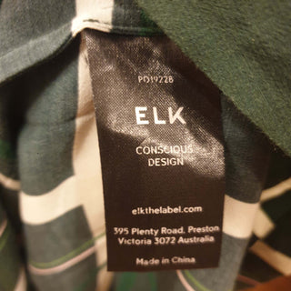 Elk green print tee shirt dress size 16 Elk preloved second hand clothes 11