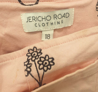 Jericho Road pink emroydered pinafore dress size 18 Jericho Road preloved second hand clothes 7