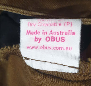 Obus tan brown pants size 2 / AU 10 Obus preloved second hand clothes 10