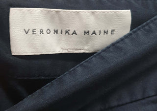 Veronica Maine navy cotton A-line skirt size 10 Veronica Maine preloved second hand clothes 7