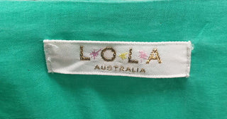 Lola Australia emerald green silk mix long sleeve dress size 10 Lola Australia preloved second hand clothes 8