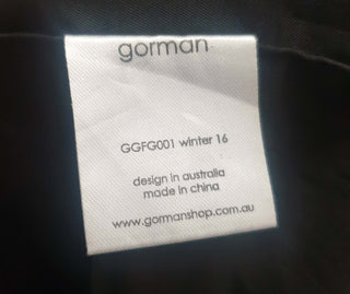 Gorman black dress with understated animal print size 10 Gorman preloved secondhand 9