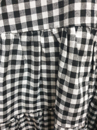 Handmade black and white gingham print dress fits size 10 Unknown preloved second hand clothes 9