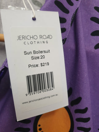 Jericho Road purple print boilersuit size 20 Jericho Road preloved second hand clothes 11