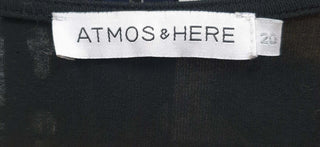 Atmos & Here black knit wrap style dress size 20 Atmos & Here preloved second hand clothes 8