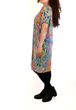 Elm colourful print dress size 10 Elm preloved second hand clothes 6