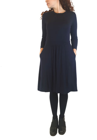 Boden navy long sleeve dress size UK 10 Boden preloved second hand clothes 3