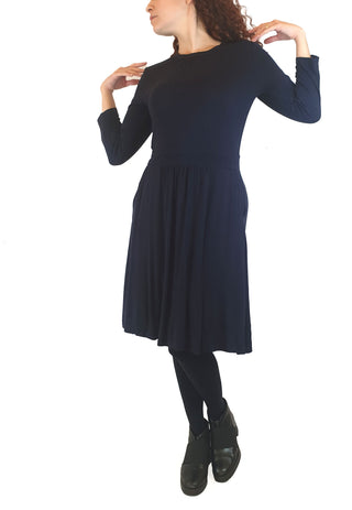 Boden navy long sleeve dress size UK 10 Boden preloved second hand clothes 4