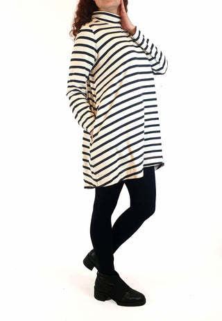 Gorman navy and white striped long sleeve dress size 10 Gorman preloved second hand clothes 4