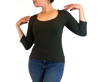 Nobody Denim deep green knit top size S Nobody Denim preloved second hand clothes 2
