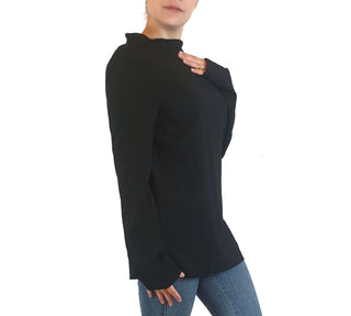 Cos black wool long sleeve high neck top size S Cos preloved second hand clothes 6