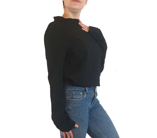 Cos black wool long sleeve high neck top size S Cos preloved second hand clothes 7