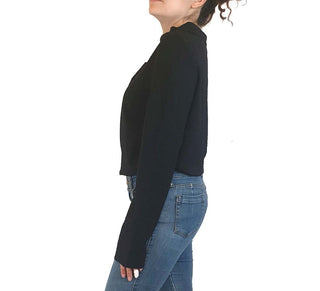Cos black wool long sleeve high neck top size S Cos preloved second hand clothes 9