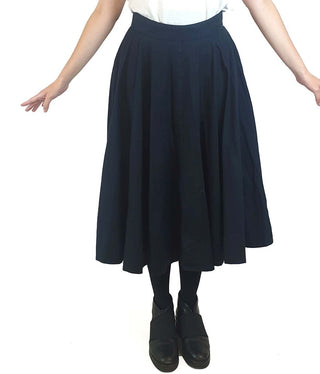 Veronica Maine navy cotton A-line skirt size 10 Veronica Maine preloved second hand clothes 3