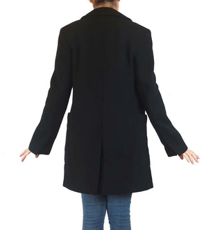 Veronica Maine black wool mix coat size 6, fits 8-10 Veronica Maine preloved second hand clothes 8