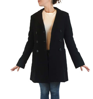 Veronica Maine black wool mix coat size 6, fits 8-10 Veronica Maine preloved second hand clothes 5