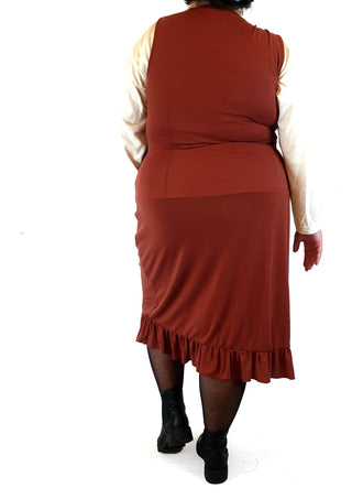 Atmos & Here red knit wrap style dress size 20 Atmos & Here preloved second hand clothes 8