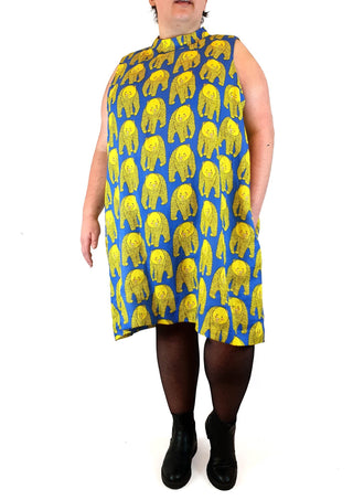 Jericho Road yellow happy bears 100% linen dress size 22 Jericho Road preloved second hand clothes 5