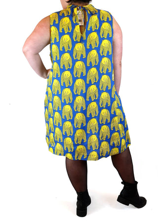 Jericho Road yellow happy bears 100% linen dress size 22 Jericho Road preloved second hand clothes 6