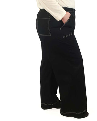 Princess Highway black jeans with white stitching size 20 Princess Highway preloved second hand clothes 6