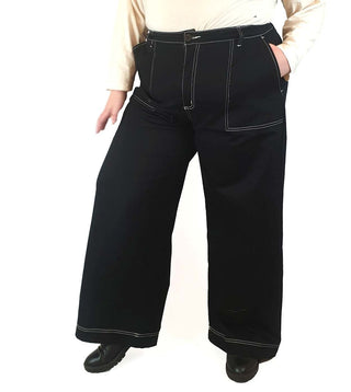 Obi black wide leg pants size 22 Obi New Zealand preloved second hand clothes 14