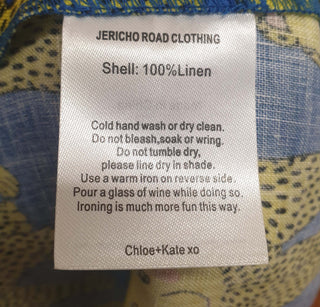 Jericho Road yellow happy bears 100% linen dress size 22 Jericho Road preloved second hand clothes 13