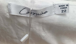 Lorraine white cotton lacey wrap dress size 22 Lorraine preloved second hand clothes 9