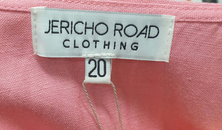 Jericho Road pink linen mix zinnia dress size 20 Jericho Road preloved second hand clothes 9