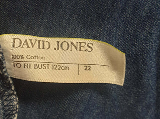 David Jones 100% cotton denim dress size 22 David Jones preloved second hand clothes 9