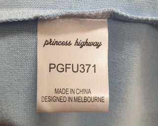 Princess Highway blue tee shirt with cute dog emroidery size 20 Princess Highway preloved second hand clothes 10