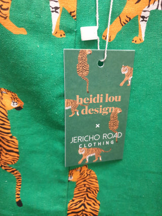 Jericho Road detroit cropped green tiger print top size 20 Jericho Road preloved second hand clothes 11