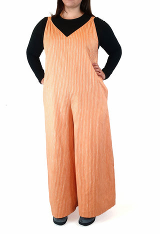 Marimekko x Uniqlo striped orange sleeveless jumpsuit size XL Uniqlo preloved second hand clothes 5