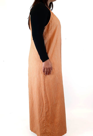 Marimekko x Uniqlo striped orange sleeveless jumpsuit size XL Uniqlo preloved second hand clothes 7