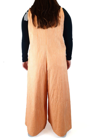 Marimekko x Uniqlo striped orange sleeveless jumpsuit size XL Uniqlo preloved second hand clothes 8