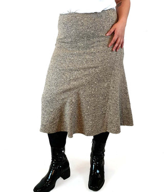 Max Mara grey wool silk mix pencil skirt size UK 16 Max Mara preloved second hand clothes 3