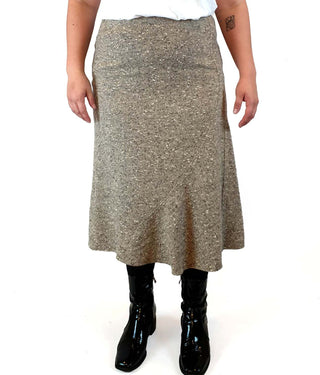 Max Mara grey wool silk mix pencil skirt size UK 16 Max Mara preloved second hand clothes 5